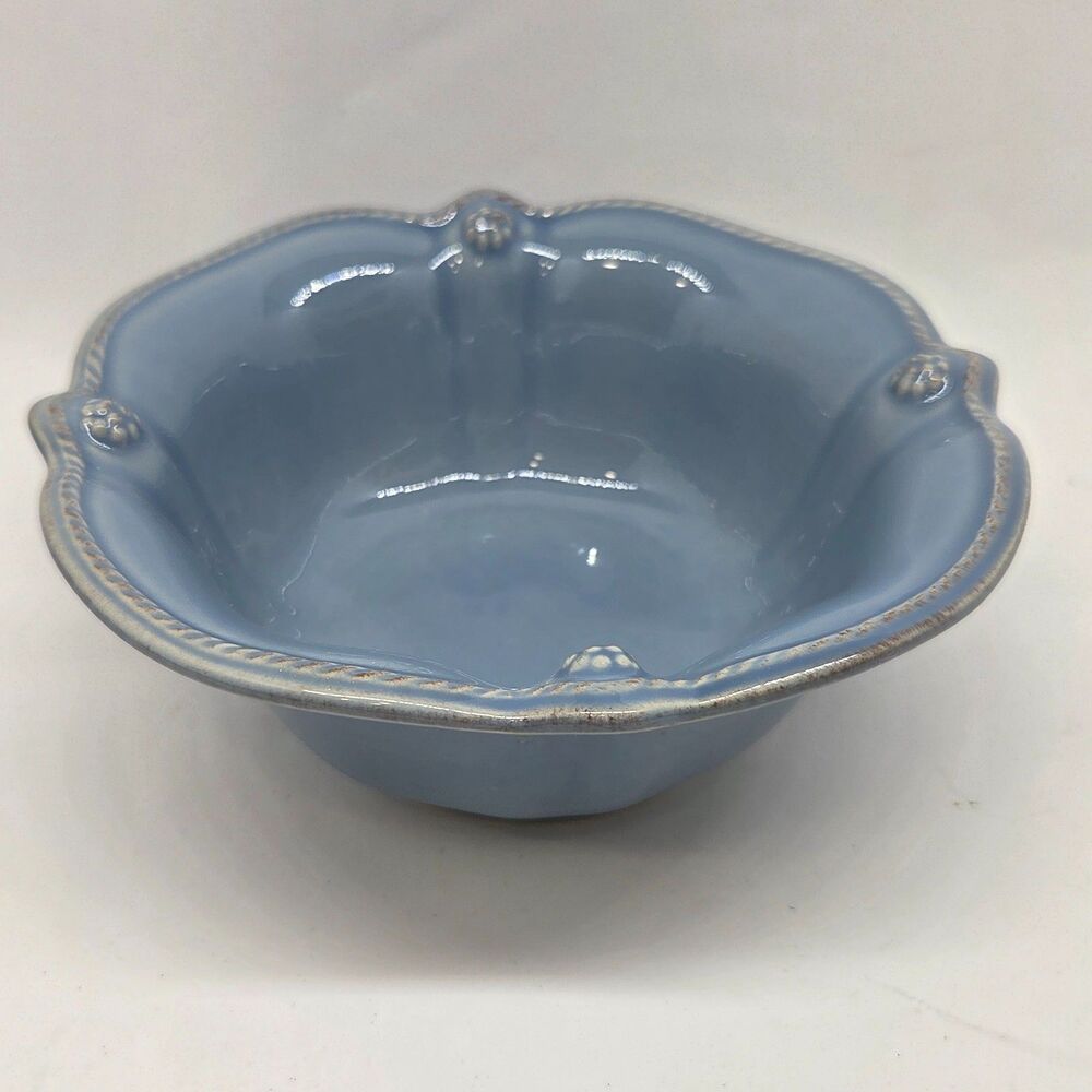 Juliska Ceramics Berry and Thread Coupe Cereal Bowl Chambray Blue